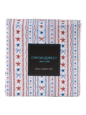 CYNTHIA ROWLEY Summer Stars And Stripes Sheet Set